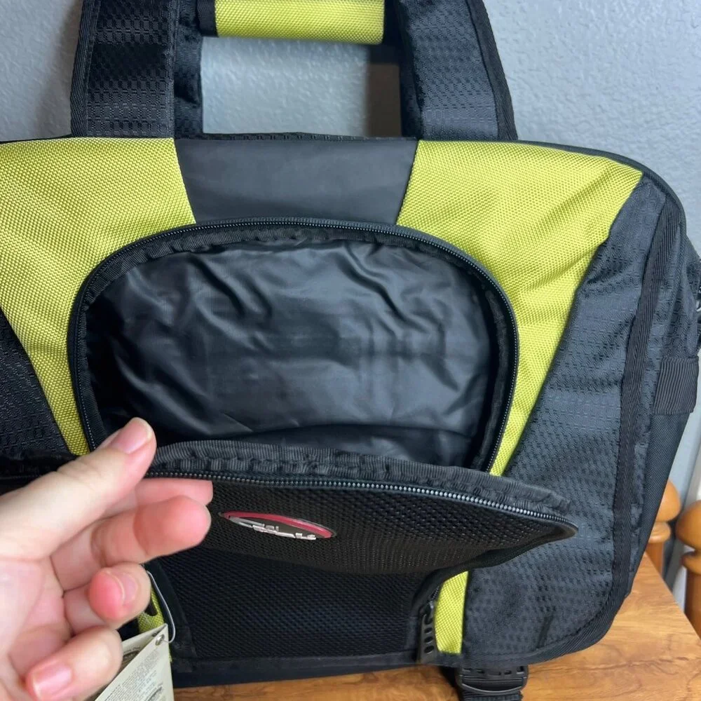 CalPak Pursuader Messenger Bag Black Green 13